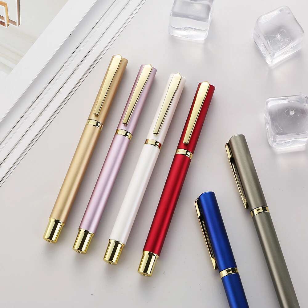 Stationery Supply Business - 1 ชิ้นโลหะหรูหราอุปกรณ์สำนักงานธุรกิจคุณภาพสูงเครื่องเขียนเด็กอุปกรณ์การเรียนเครื่องเขียนปากกาเจล