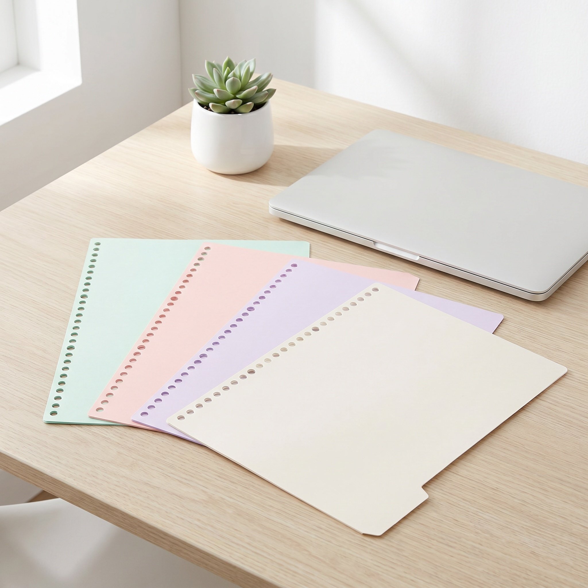 Index Tab Divider - 15 ชุดแผ่นแบ่งหมวดหมู่แบบเขียนได้ แผ่นแบ่งพลาสติก PP สำหรับสมุดบันทึกโรงเรียน แผนงานสำนักงาน
