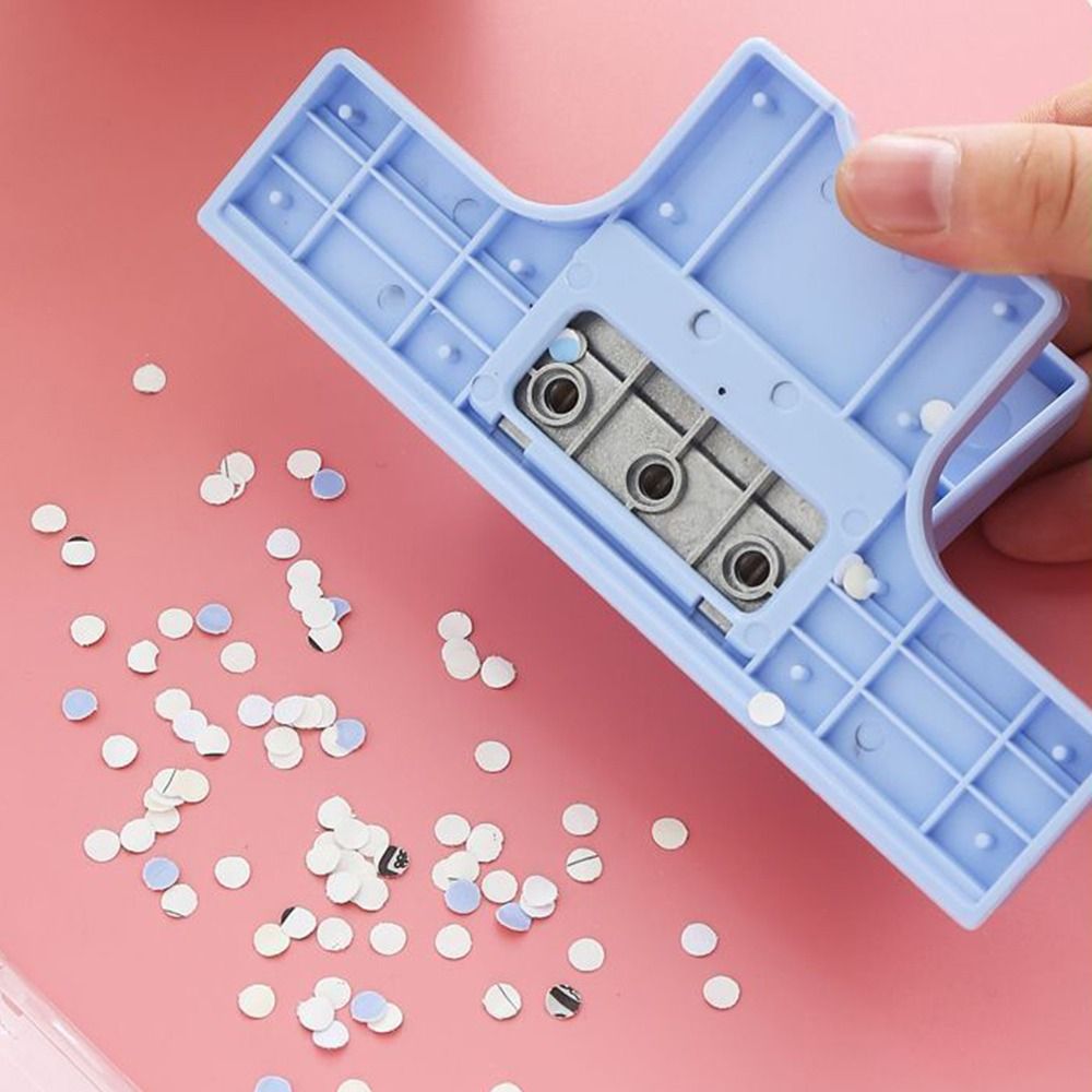 Paper Punch 3 Hole - เครื่องเจาะกระดาษอเนกประสงค์ 3 รู แบบมือหมุน สำหรับงาน DIY