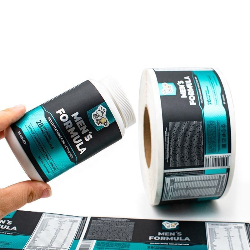 สติกเกอร์ขวดอาหารเสริมแบบกำหนด - Sticker Label Roll บทวิจารณ์และราคา