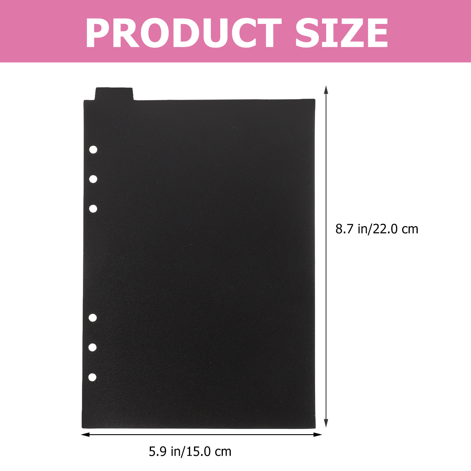 แผ่นแบ่งเอกสาร A5 สีดำ 5 ชิ้น  - Index Tab Divider บทวิจารณ์และราคา