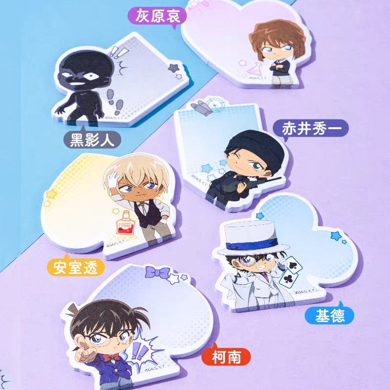 โน้ตสติ๊กเกอร์ลายการ์ตูนนักสืบ - Memo Pad Sticky บทวิจารณ์และราคา