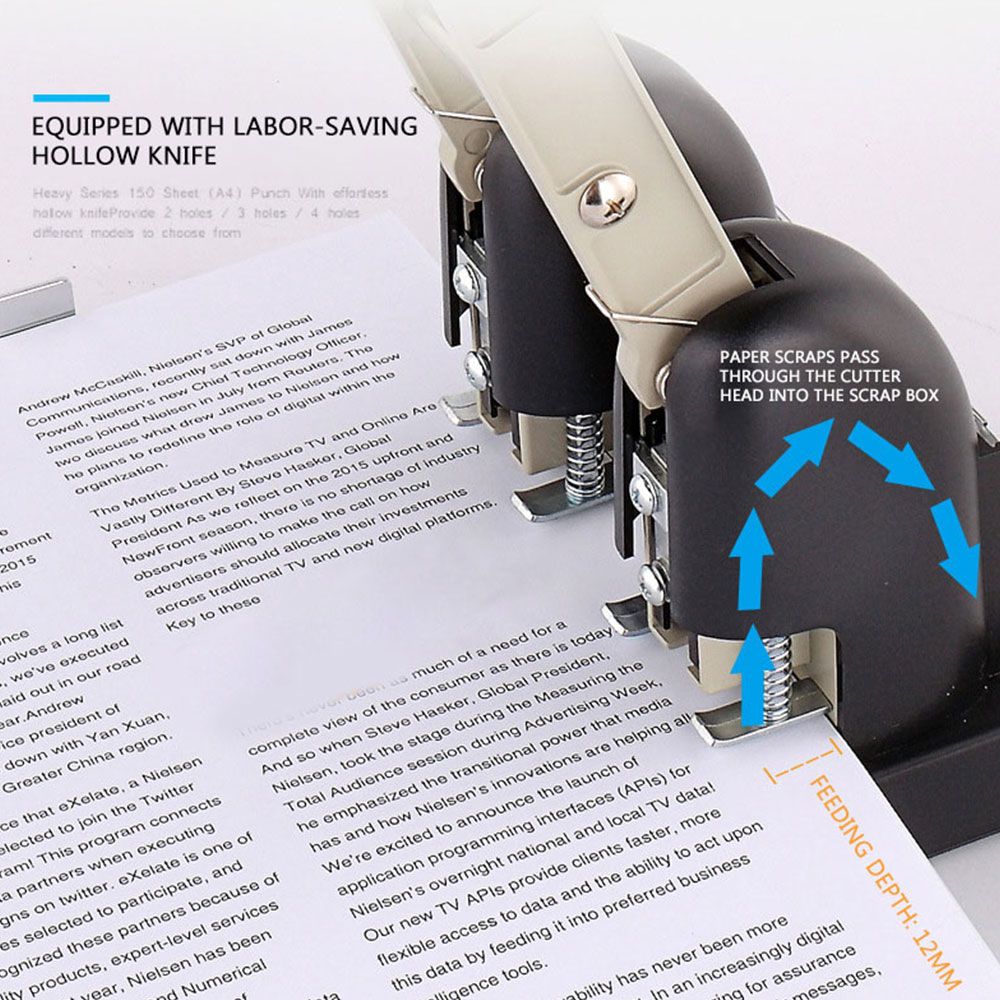 เครื่องเจาะกระดาษ A4 แบบมือหมุ - Paper Punch 3 Hole บทวิจารณ์และราคา