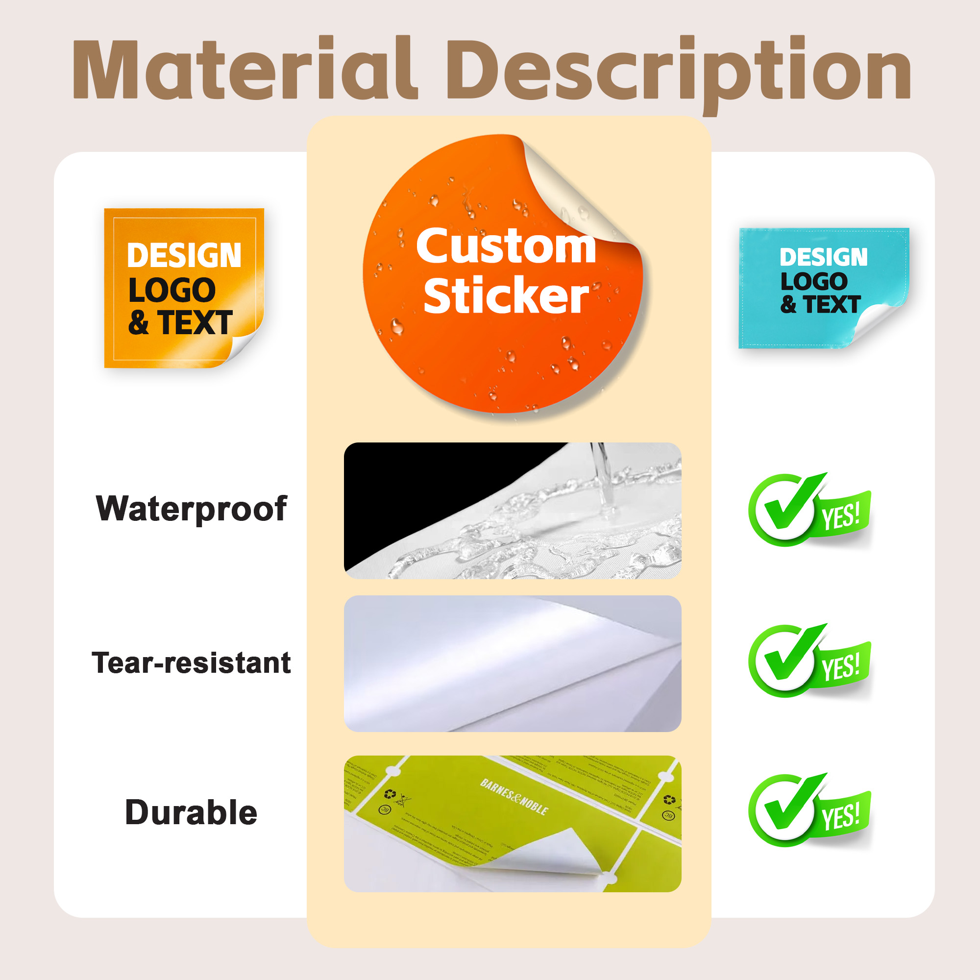 สติกเกอร์ PVC กันน้ำ ตัดตามรูป - Sticker Label Roll บทวิจารณ์และราคา
