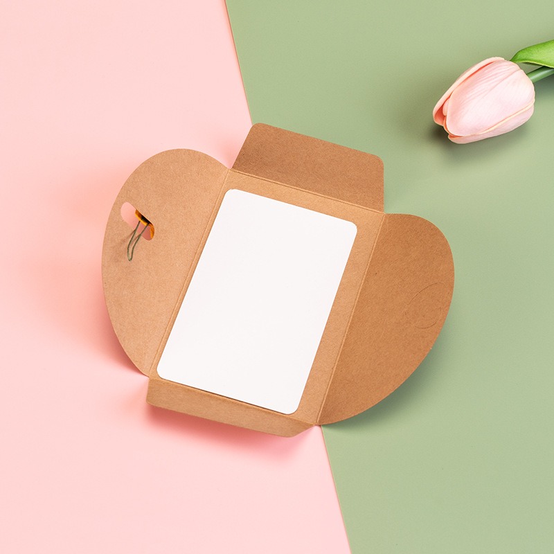 10 ชิ้นซองกระดาษคราฟท์ลายหัวใจ - Letter Envelope Kraft บทวิจารณ์และราคา