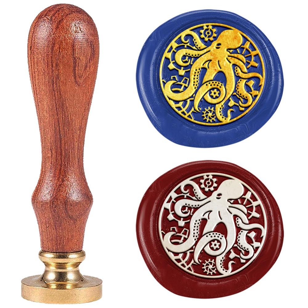 Steampunk Octopus Wax Sealแสตม - Wax Seal Stamp Kit บทวิจารณ์และราคา