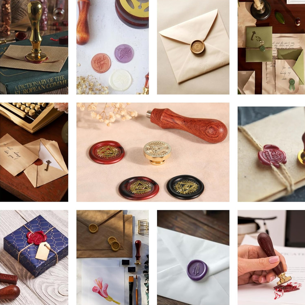 หัวประทับตราขี้ผึ้งแบบกำหนดเอง - Wax Seal Stamp Kit บทวิจารณ์และราคา