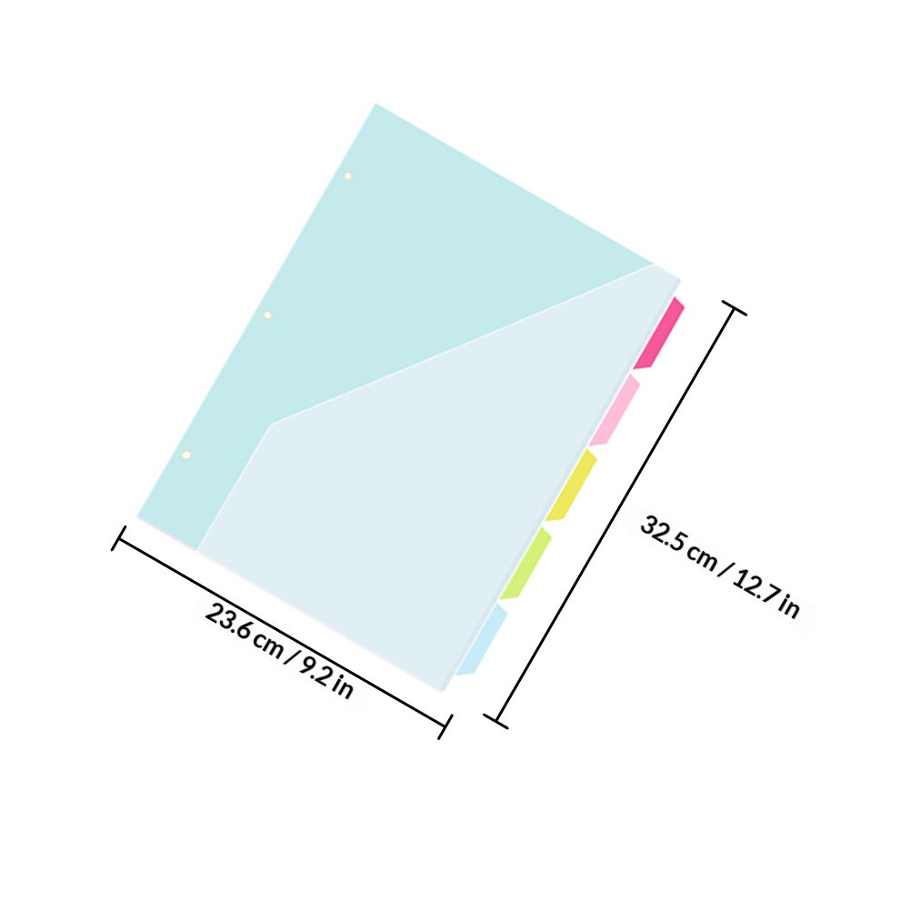 แผ่นแบ่งหน้าเอกสารแบบสามรูพร้อ - Index Tab Divider บทวิจารณ์และราคา