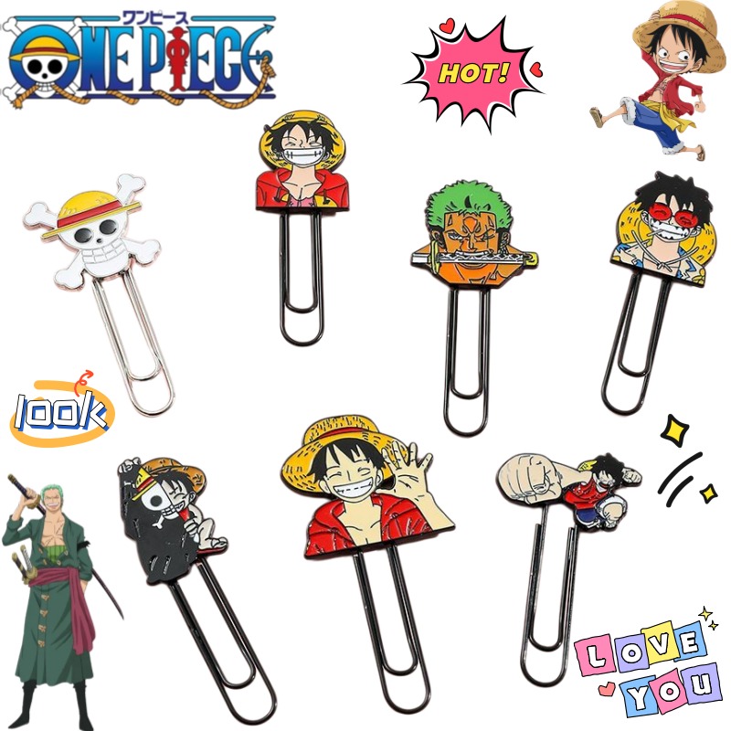 คลิปหนีบกระดาษลายการ์ตูนวันพีซ - Paperclip Magnetic Set บทวิจารณ์และราคา