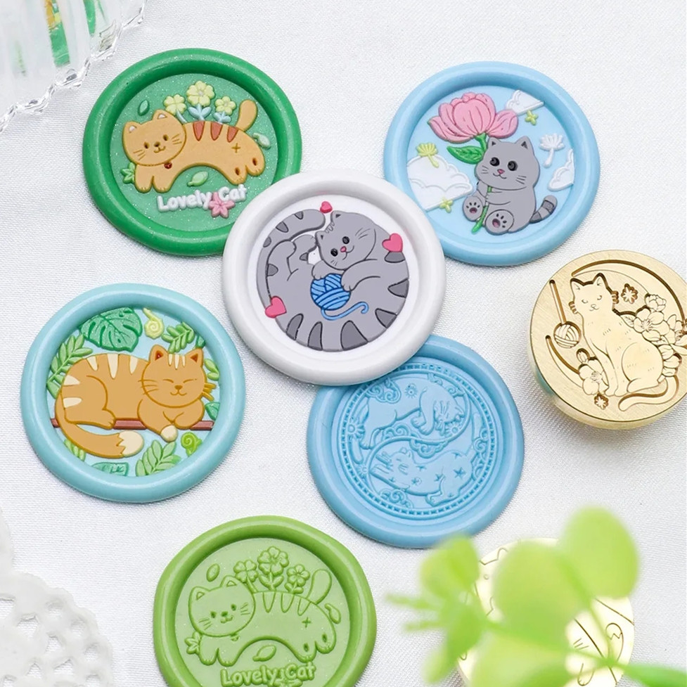 ตราประทับขี้ผึ้งรูปแมวนำโชค ขน - Wax Seal Stamp Kit บทวิจารณ์และราคา