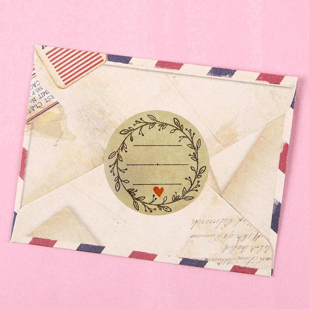 500 ชิ้น/ม้วน 1 นิ้วสติกเกอร์ก - Letter Envelope Kraft บทวิจารณ์และราคา